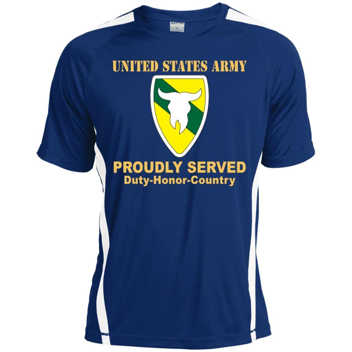 US ARMY 163 ARMORED BRIGADE- Proudly Served T-Shirt On Front For Men-TShirt-Army-Veterans Nation