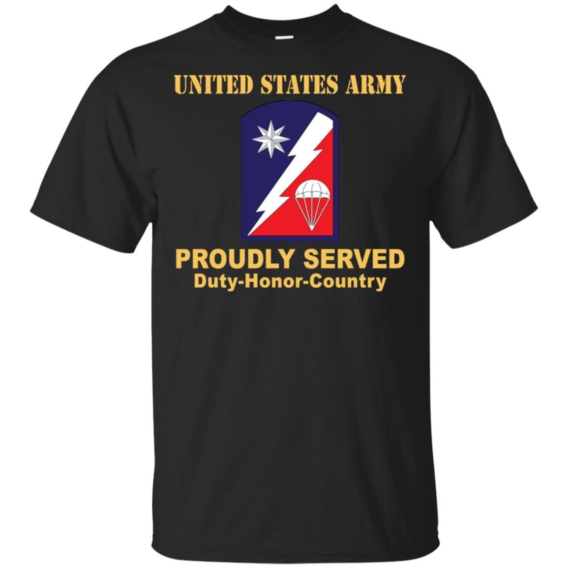 US ARMY 82 SUSTAINMENT BRIGADE - Proudly Served T-Shirt On Front For Men-TShirt-Army-Veterans Nation