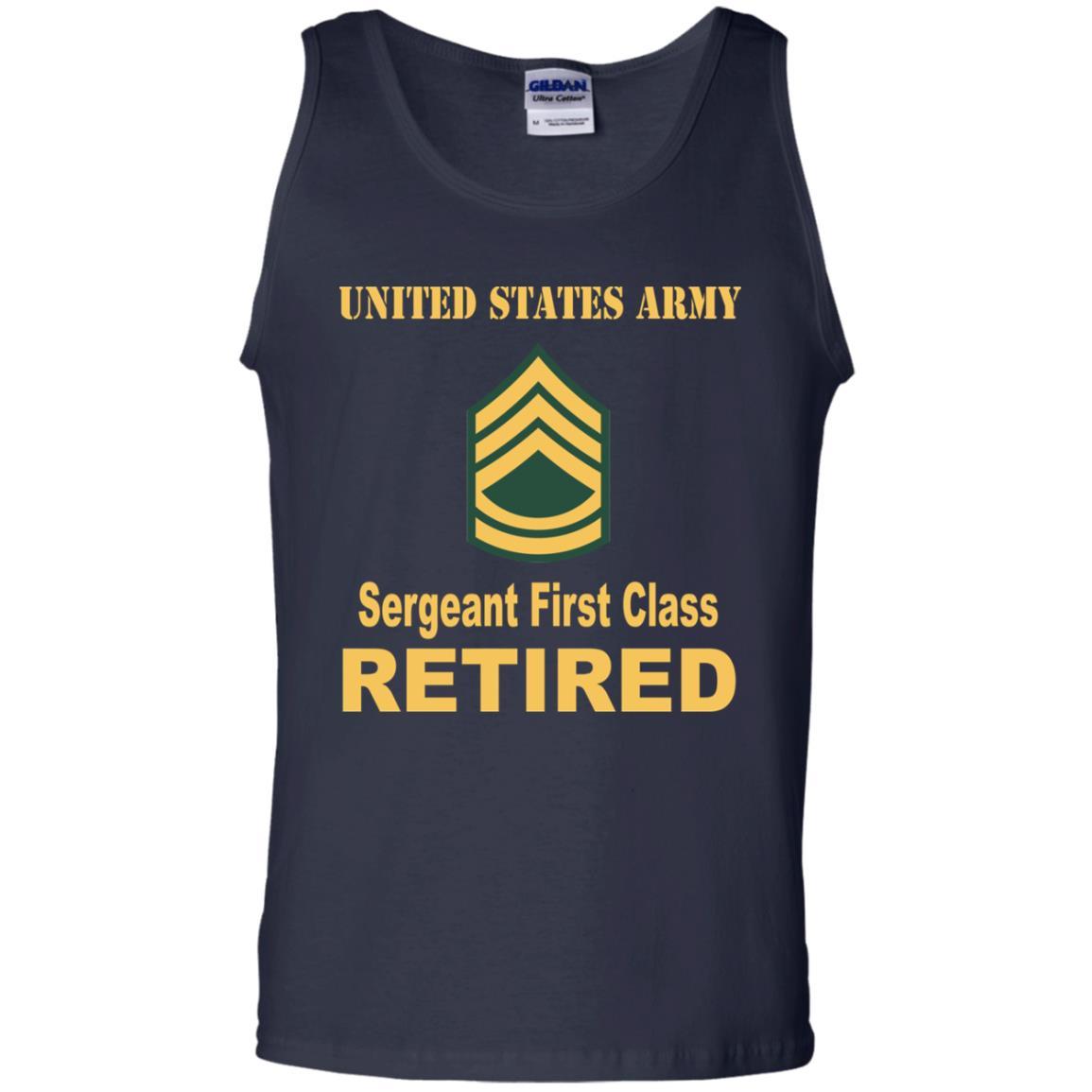 US Army E-7 Sergeant First Class E7 SFC Noncommissioned Officer Ranks Reitred Men T Shirt On Front-TShirt-Army-Veterans Nation