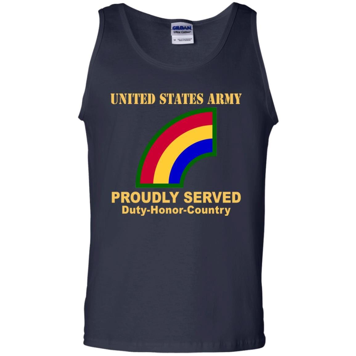 US ARMY 42ND INFANTRY DIVISION- Proudly Served T-Shirt On Front For Men-TShirt-Army-Veterans Nation