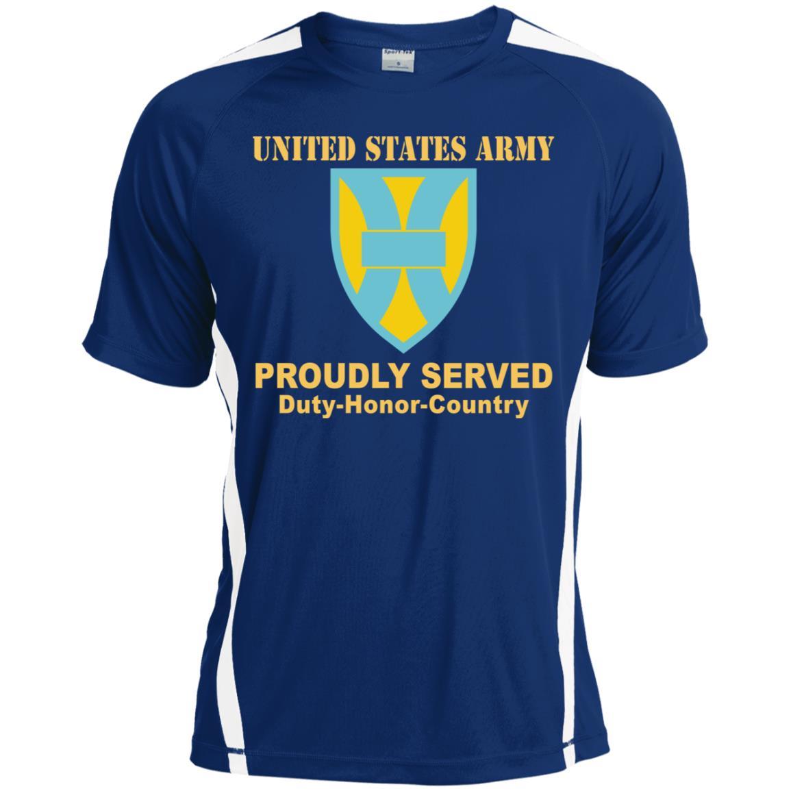 US ARMY 21ST SUSTAINMENT COMMAND- Proudly Served T-Shirt On Front For Men-TShirt-Army-Veterans Nation