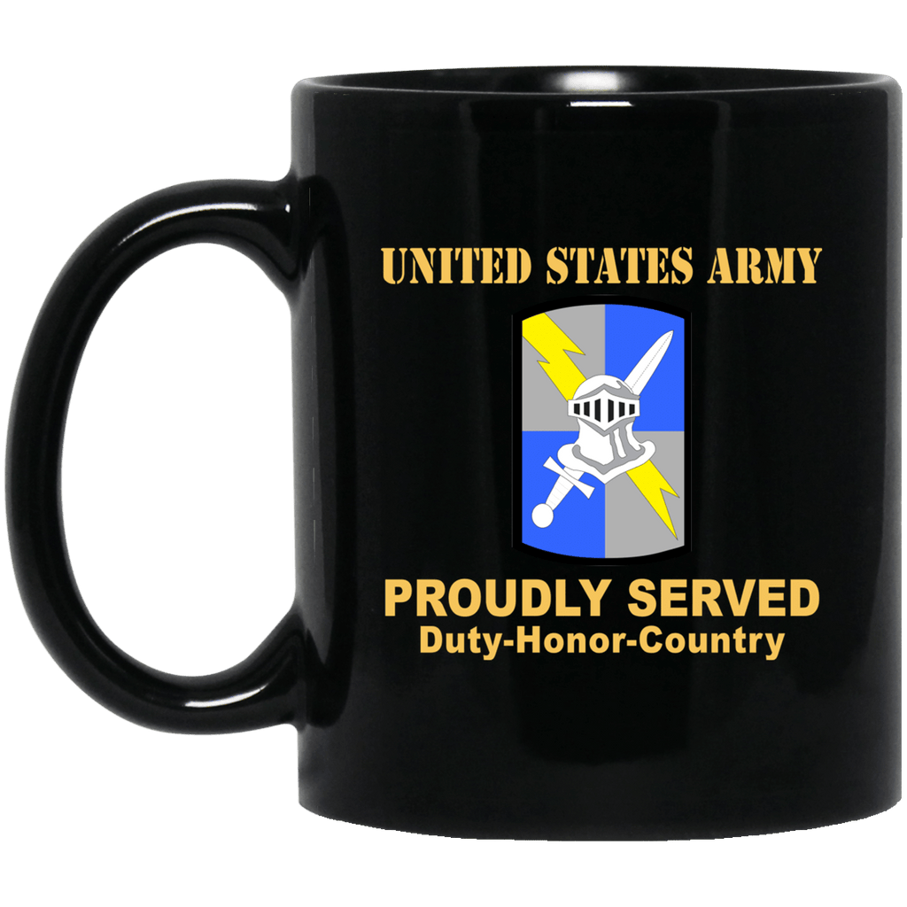 US ARMY 513 MILITARY INTELLIGENCE BRIGADE- 11 oz - 15 oz Black Mug-Mug-Army-CSIB-Veterans Nation