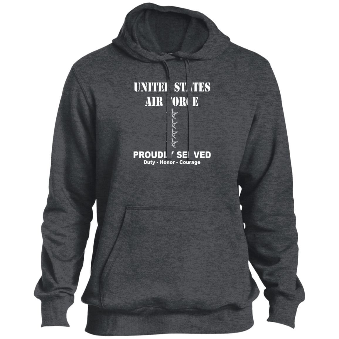 US Air Force O-10 General Gen O10 General Officer Ranks T shirt Sport-Tek Tall Pullover Hoodie - T-Shirt-TShirt-USAF-Veterans Nation