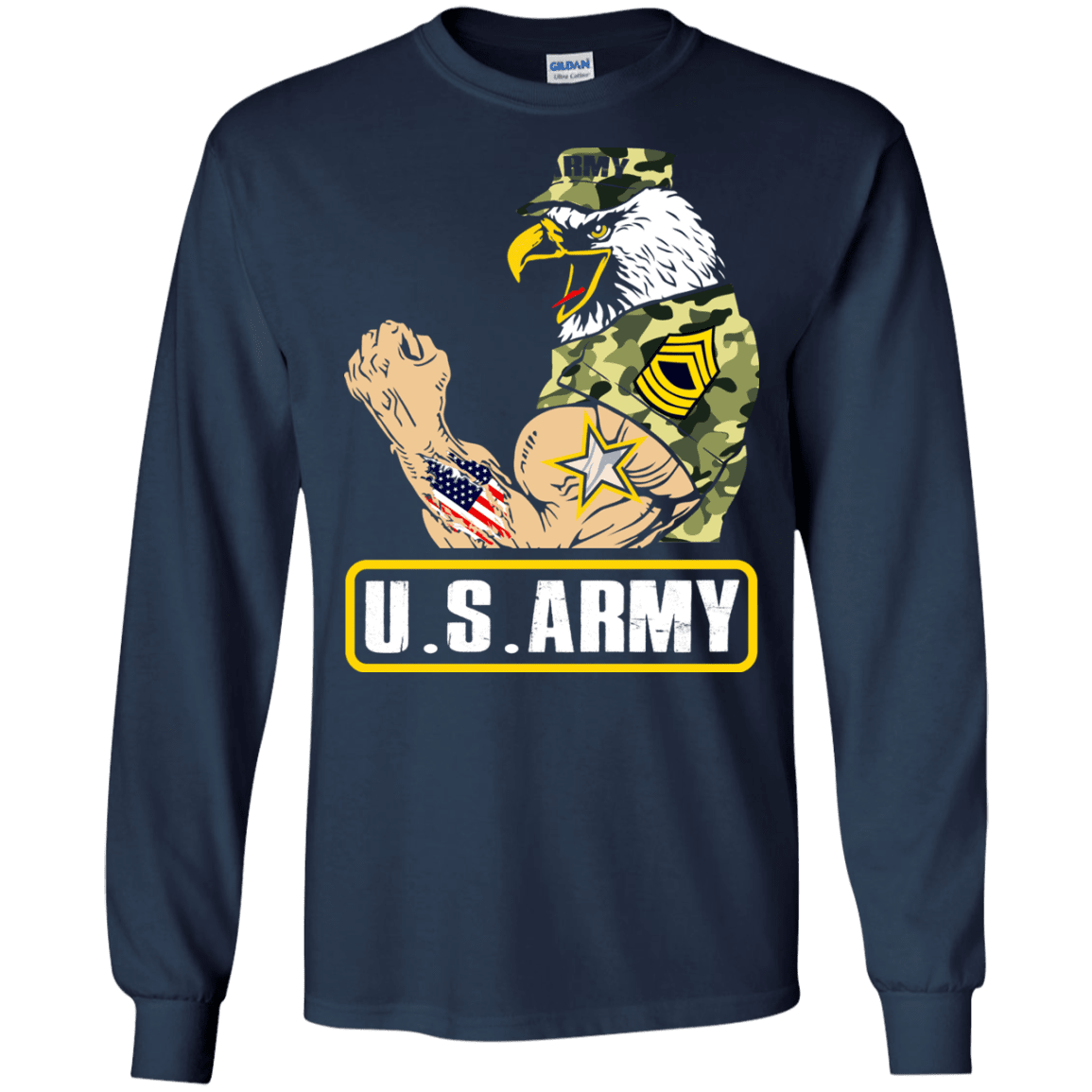 US Army Strong Front T Shirts-TShirt-Army-Veterans Nation