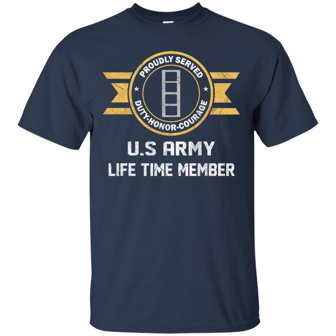 Life Time Member - US Army W-4 Chief Warrant Officer 4 W4 CW4 Warrant Officer Ranks Men T Shirt On Front-TShirt-Army-Veterans Nation