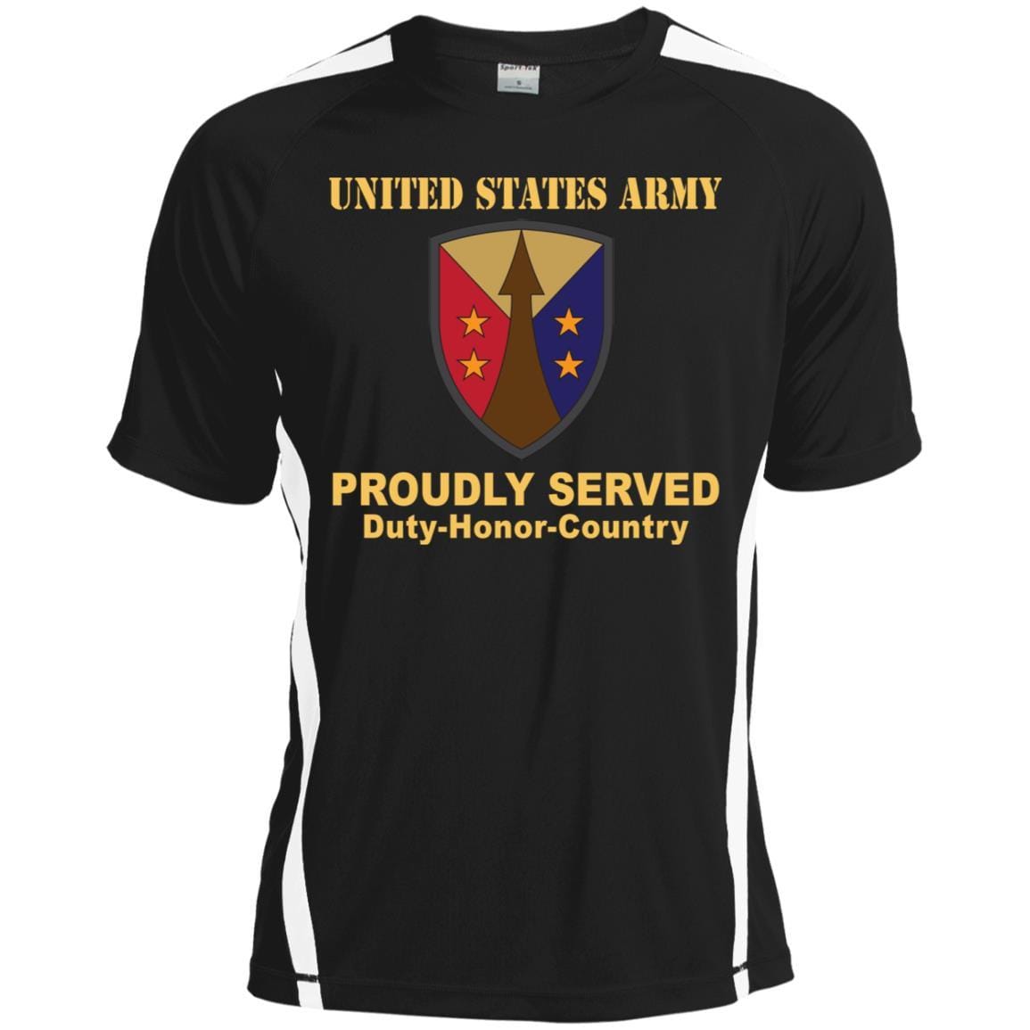 US ARMY CSIB ARMY RESERVE SUSTAINMENT COMMAND- Proudly Served T-Shirt On Front For Men-TShirt-Army-Veterans Nation