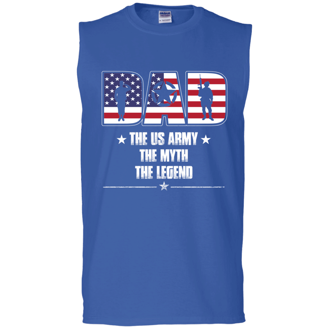 US Army Legend Dad Front T Shirts-TShirt-Army-Veterans Nation