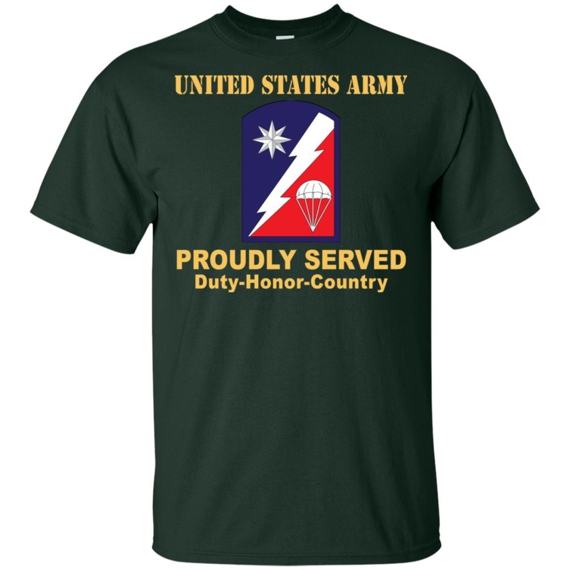 US ARMY 82 SUSTAINMENT BRIGADE - Proudly Served T-Shirt On Front For Men-TShirt-Army-Veterans Nation