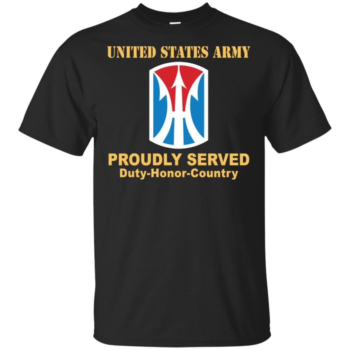 US ARMY 11TH INFANTRY BRIGADE- Proudly Served T-Shirt On Front For Men-TShirt-Army-Veterans Nation
