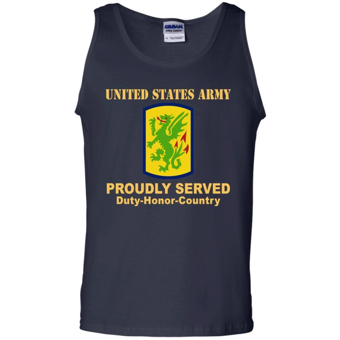 US ARMY 415 CHEMICAL BRIGADE- Proudly Served T-Shirt On Front For Men-TShirt-Army-Veterans Nation