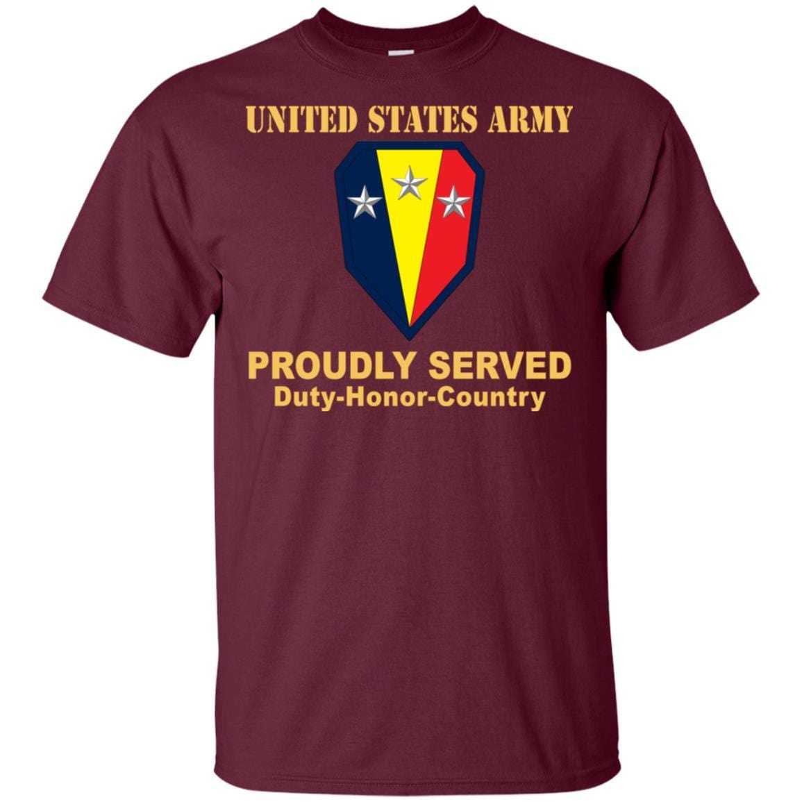 US ARMY 50TH INFANTRY BRIGADE COMBAT TEAM - Proudly Served T-Shirt On Front For Men-TShirt-Army-Veterans Nation