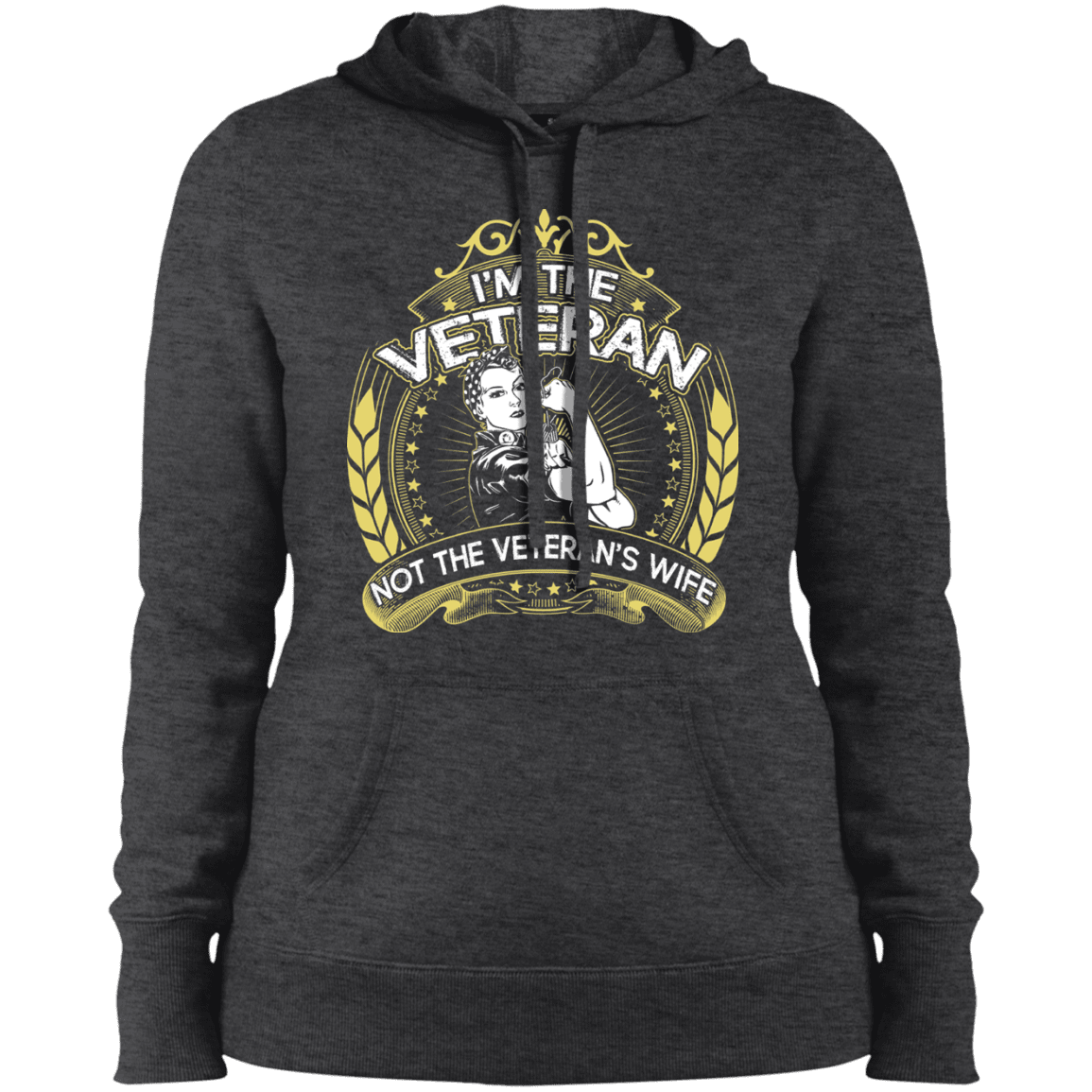 Military T-Shirt "I Am The Veteran And Not The Veteran's Wife"-TShirt-General-Veterans Nation