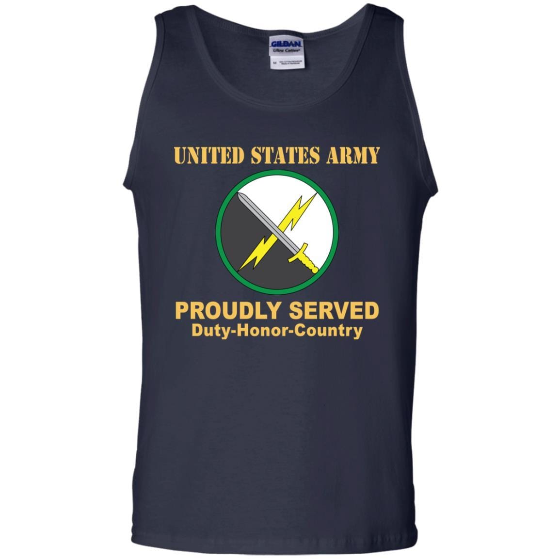 US ARMY 1ST INFORMATION OPERATIONS COMMAND- Proudly Served T-Shirt On Front For Men-TShirt-Army-Veterans Nation