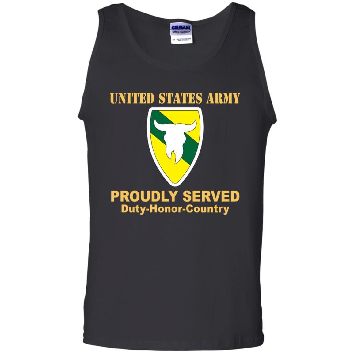 US ARMY 163 ARMORED BRIGADE- Proudly Served T-Shirt On Front For Men-TShirt-Army-Veterans Nation