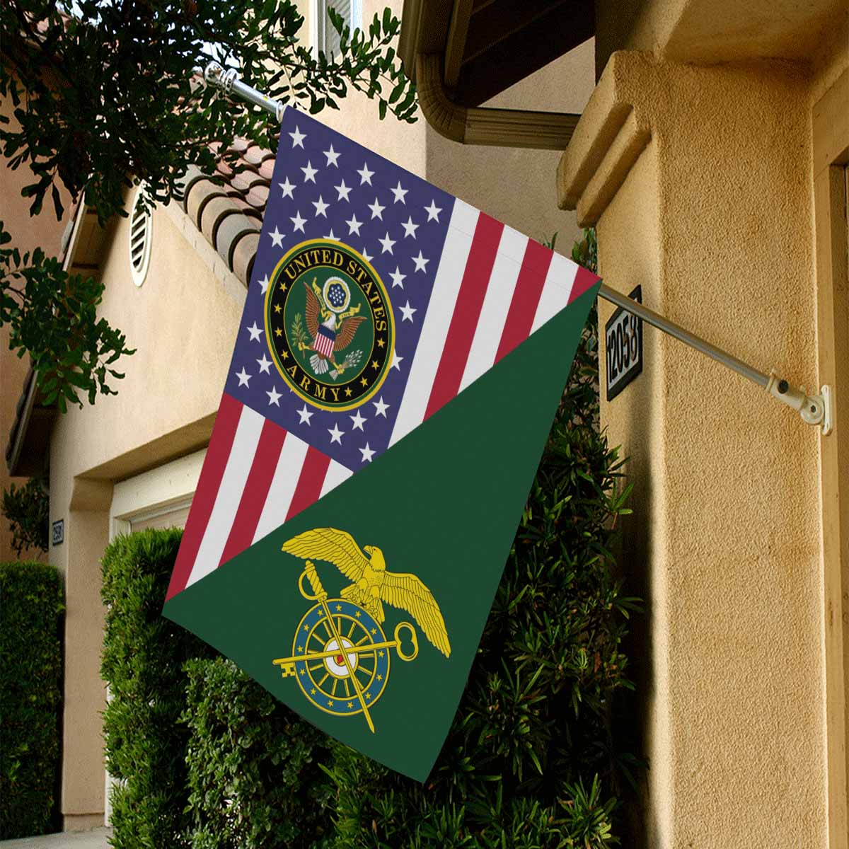 US Army Quartermaster Corps House Flag 28 Inch x 40 Inch Twin-Side Printing-HouseFlag-Army-Branch-Veterans Nation
