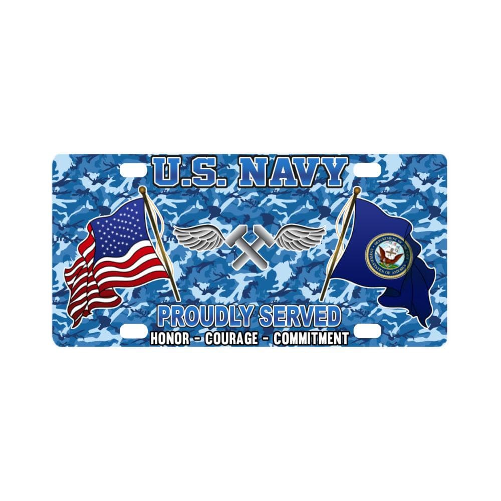 U.S Navy Aviation Structural Mechanic Navy AM - Classic License Plate-LicensePlate-Navy-Rate-Veterans Nation