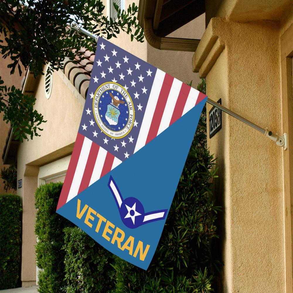 US Air Force E-2 Airman Amn Veteran House Flag 28 inches x 40 inches Twin-Side Printing-HouseFlag-USAF-Ranks-Veterans Nation