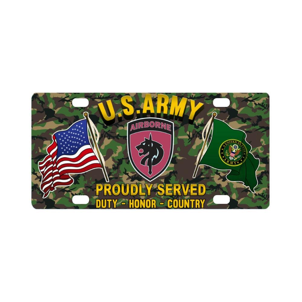 US ARMY SPECIAL OPERATIONS COMMAND AFRICA- Classic License Plate-LicensePlate-Army-CSIB-Veterans Nation