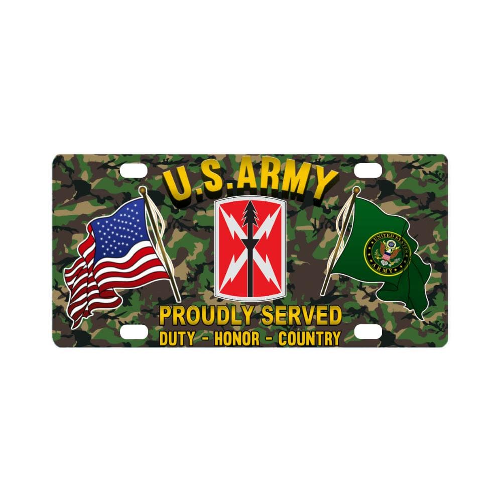 US ARMY 516 SIGNAL BRIGADE- Classic License Plate-LicensePlate-Army-CSIB-Veterans Nation