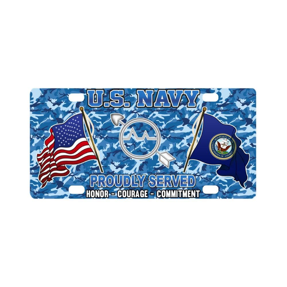 U.S Navy Operations specialist Navy OS - Classic License Plate-LicensePlate-Navy-Rate-Veterans Nation