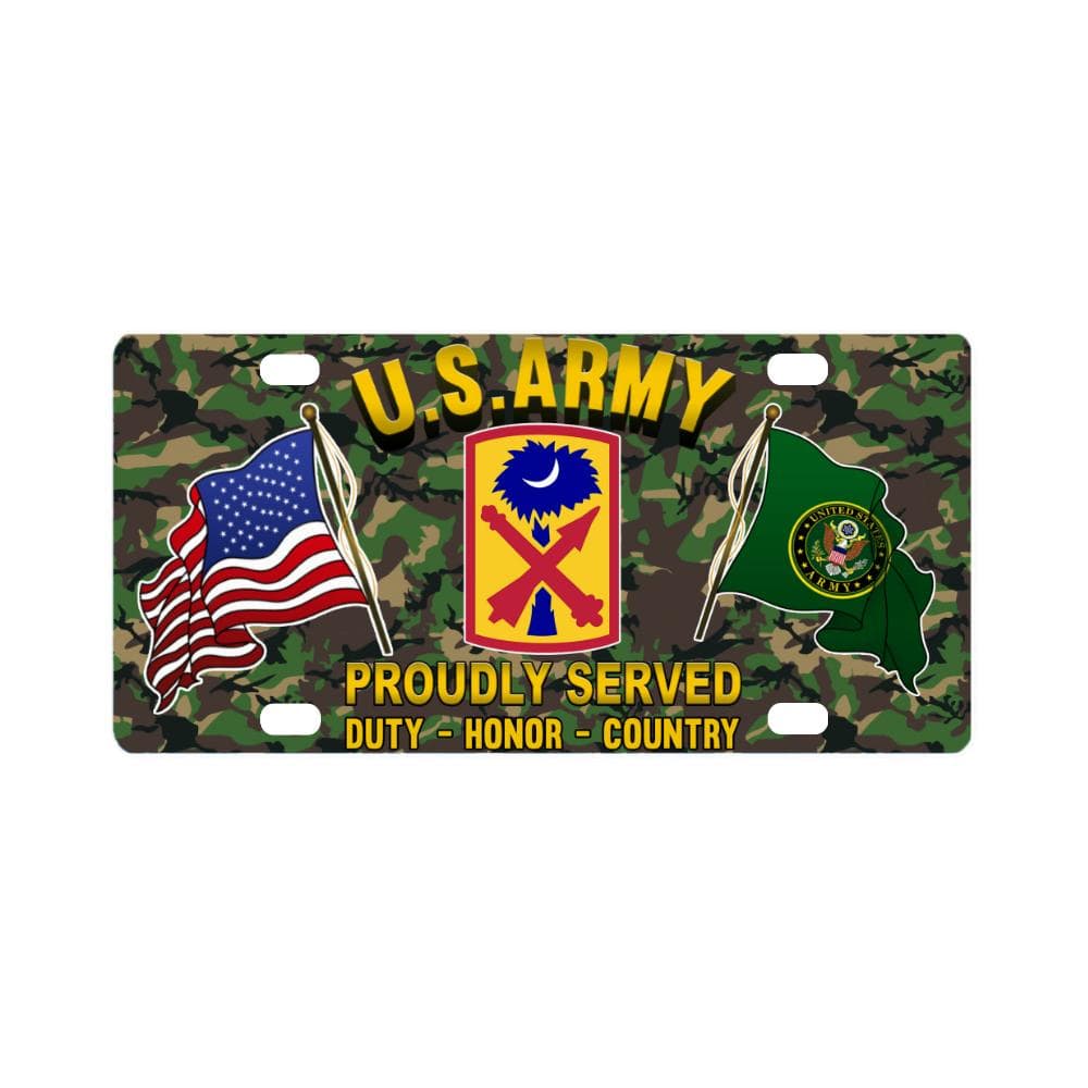 US ARMY 263 AIR AND MISSILE DEFENSE COMMAND - Classic License Plate-LicensePlate-Army-CSIB-Veterans Nation