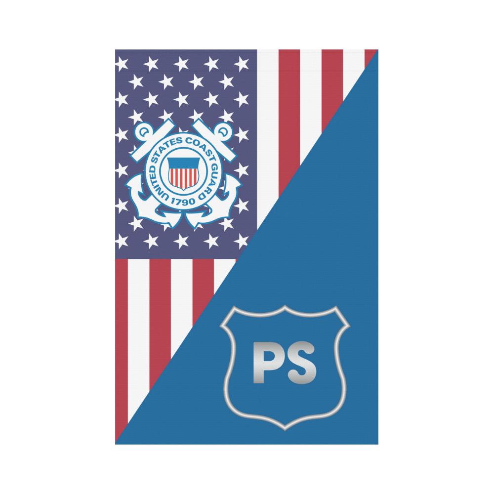 USCG PORT SECURITY SPECIALIST PS Garden Flag/Yard Flag 12 inches x 18 inches-GDFlag-USCG-Rate-Veterans Nation