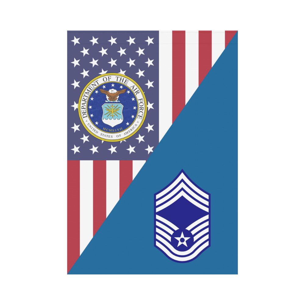US Air Force E-9 Chief Masterergeant CMSgt House Flag 28 inches x 40 inches Twin-Side Printing-HouseFlag-USAF-Ranks-Veterans Nation