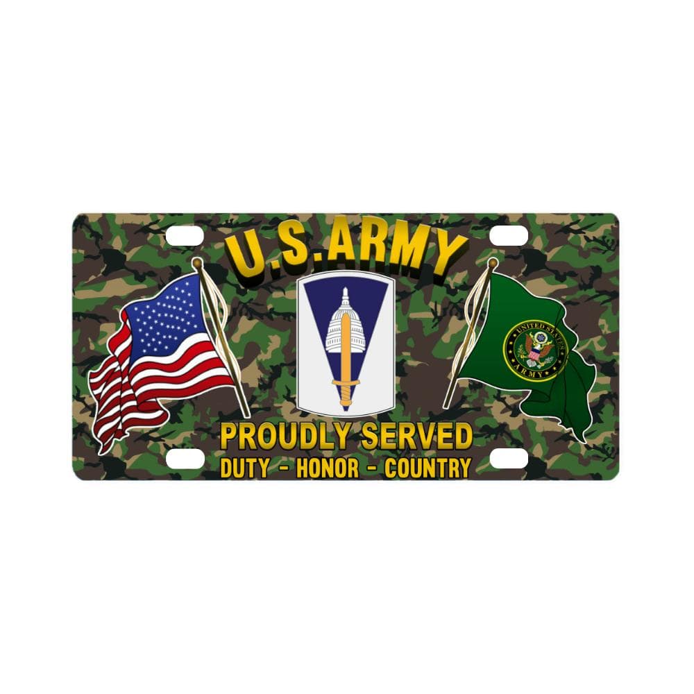 US ARMY 354TH CIVIL AFFAIRS BRIGADE- Classic License Plate-LicensePlate-Army-CSIB-Veterans Nation