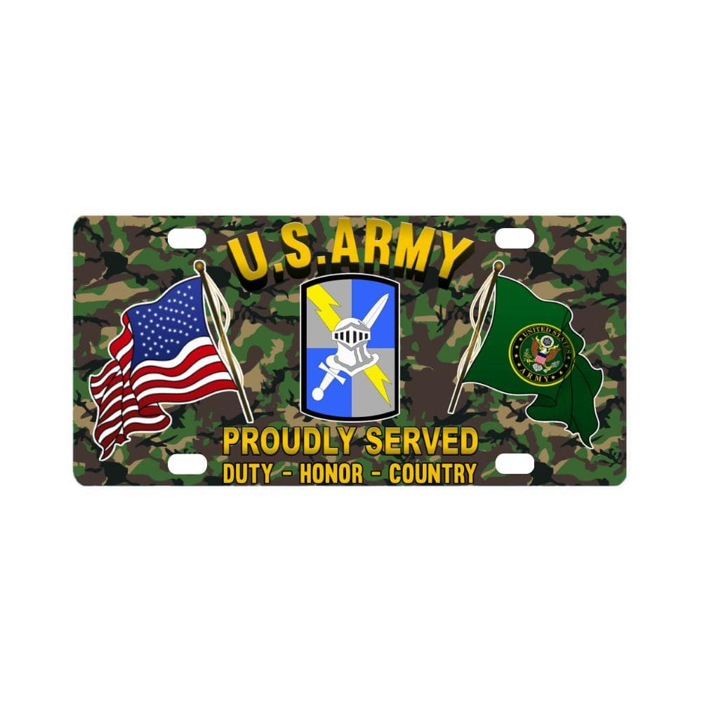 US ARMY 513 MILITARY INTELLIGENCE BRIGADE- Classic License Plate-LicensePlate-Army-CSIB-Veterans Nation