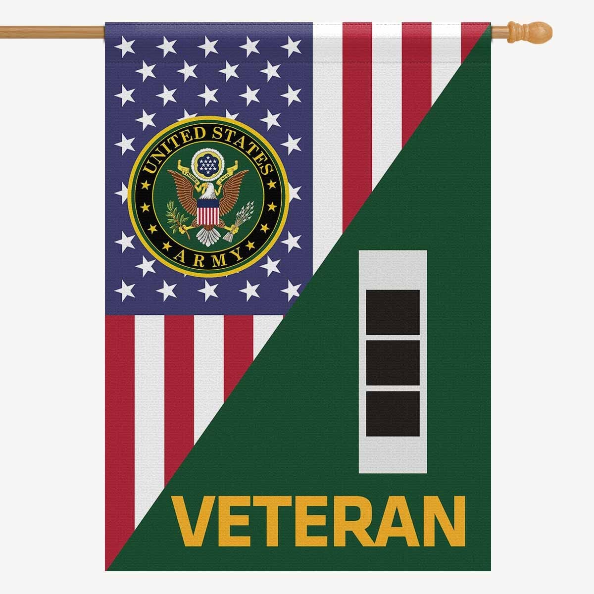US Army W-3 Chief Warrant Officer 3 Veteran House Flag 28 Inch x 40 Inch 2-Side Printing-HouseFlag-Army-Ranks-Veterans Nation