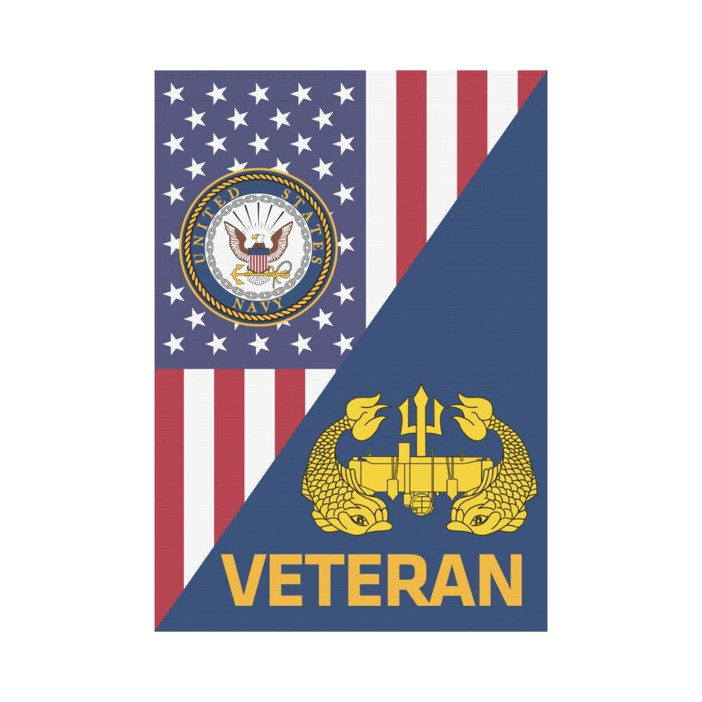 US Navy Deep Submergence Officer Badge Veteran House Flag 28 inches x 40 inches Twin-Side Printing-HouseFlag-Navy-Badge-Veterans Nation