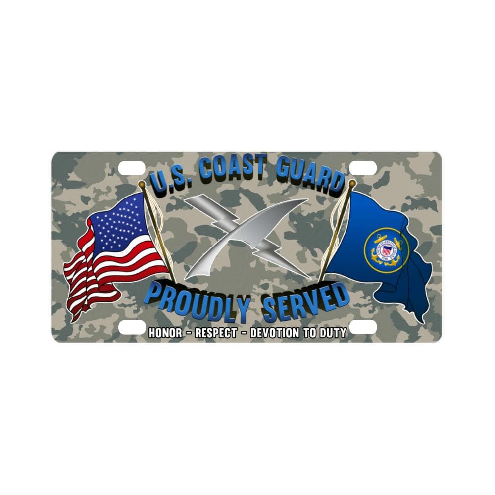 US Coast Guard Intelligence Specialist IS Logo- Classic License Plate-LicensePlate-USCG-Rate-Veterans Nation