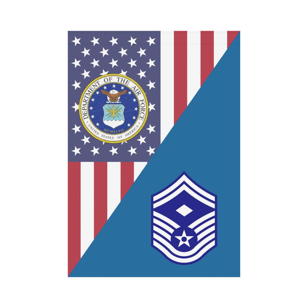 US Air Force E-8 First sergeant House Flag 28 inches x 40 inches Twin-Side Printing-HouseFlag-USAF-Ranks-Veterans Nation
