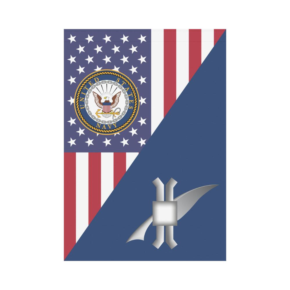 US Navy Legalman Navy LN House Flag 28 inches x 40 inches Twin-Side Printing-HouseFlag-Navy-Rate-Veterans Nation