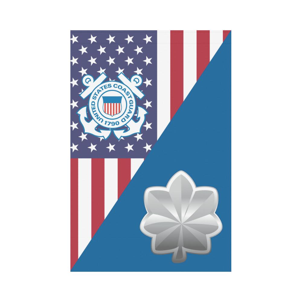 US Coast Guard O-5 Commander O5 CDR Senior Officer Garden Flag/Yard Flag 12 inches x 18 inches-GDFlag-USCG-Officer-Veterans Nation
