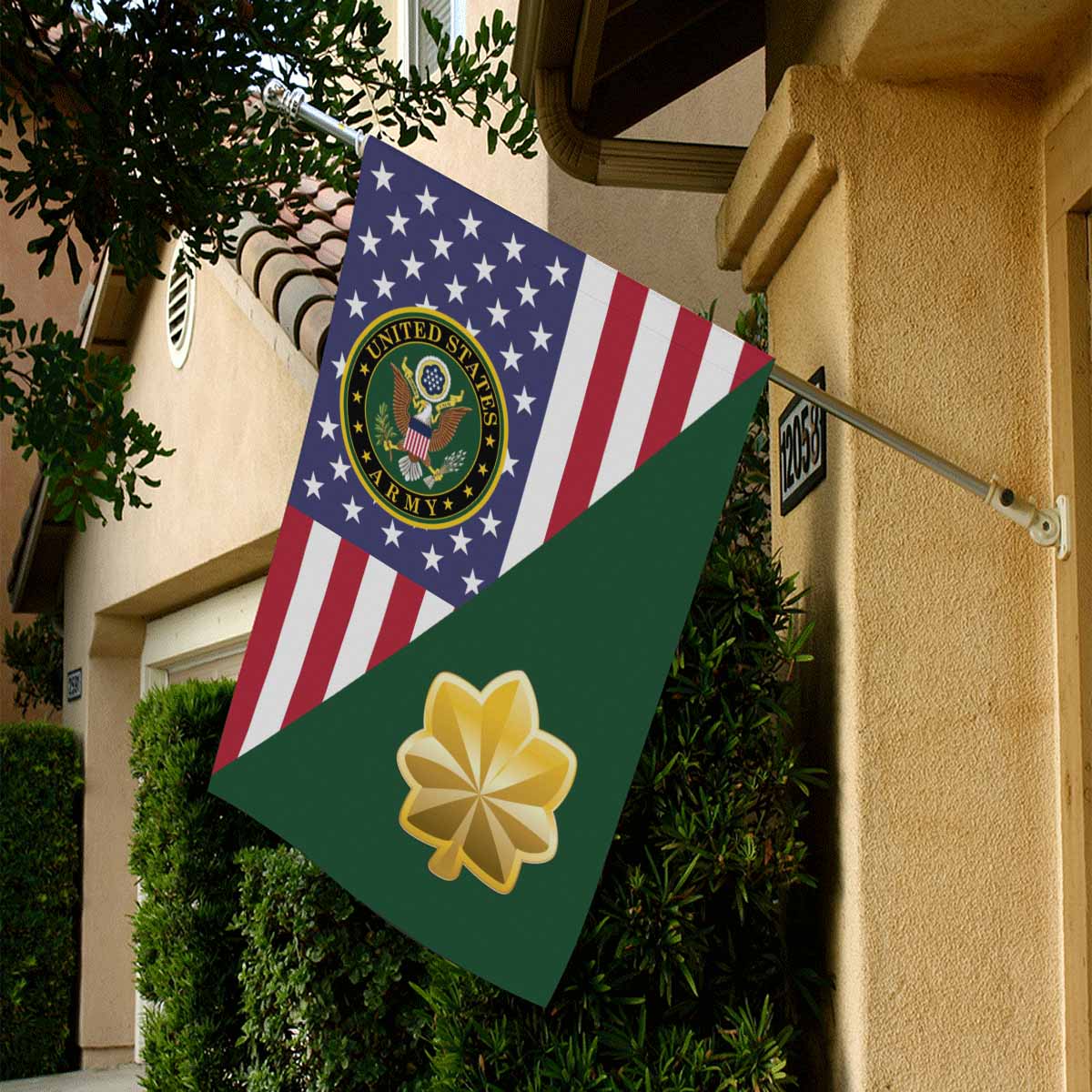 US Army O-4 Major O4 MAJ House Flag 28 Inch x 40 Inch 2-Side Printing-HouseFlag-Army-Ranks-Veterans Nation
