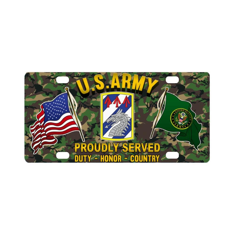 US ARMY 3RD SUSTAINMENT BRIGADE- Classic License Plate-LicensePlate-Army-CSIB-Veterans Nation