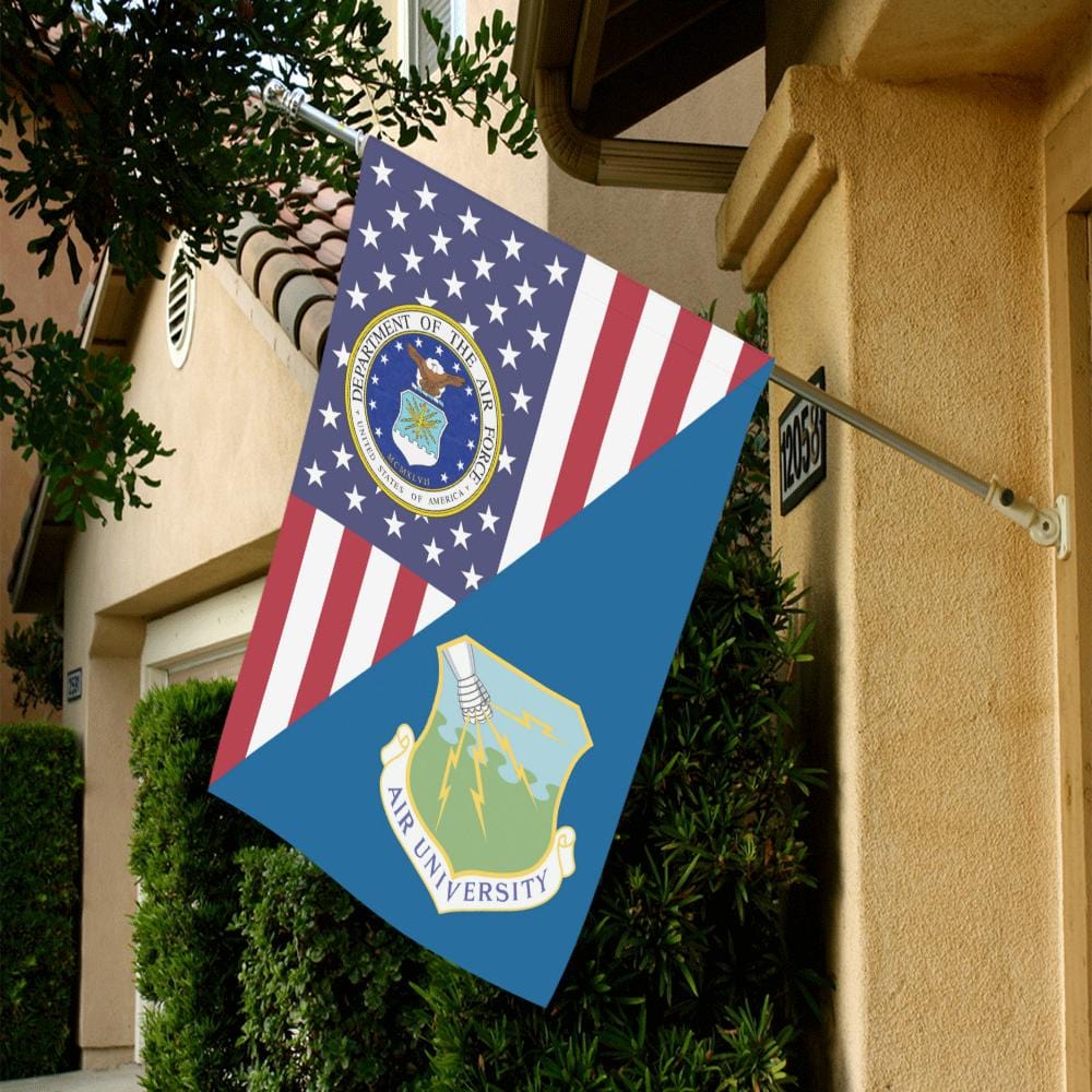 US Air Force Air University House Flag 28 inches x 40 inches Twin-Side Printing-HouseFlag-USAF-Shield-Veterans Nation