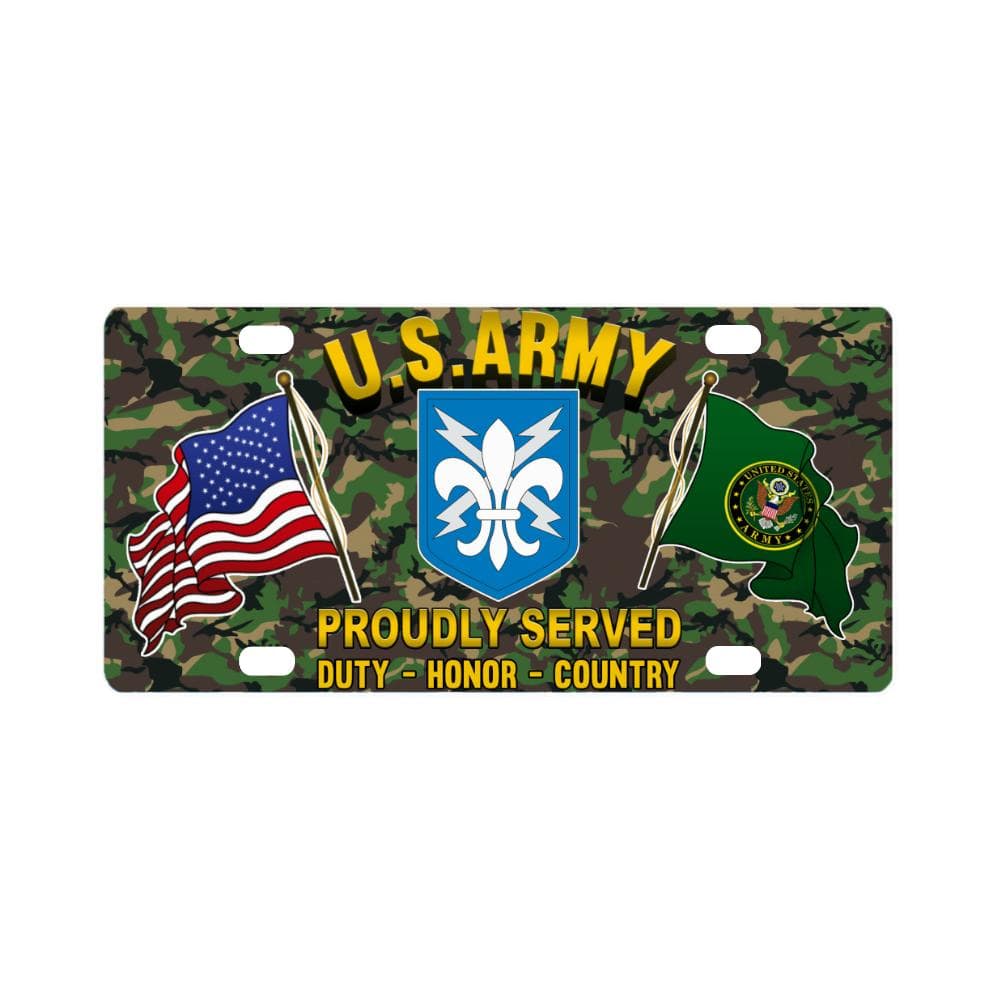 US ARMY 205TH MILITARY INTELLIGENCE BRIGADE- Classic License Plate-LicensePlate-Army-CSIB-Veterans Nation