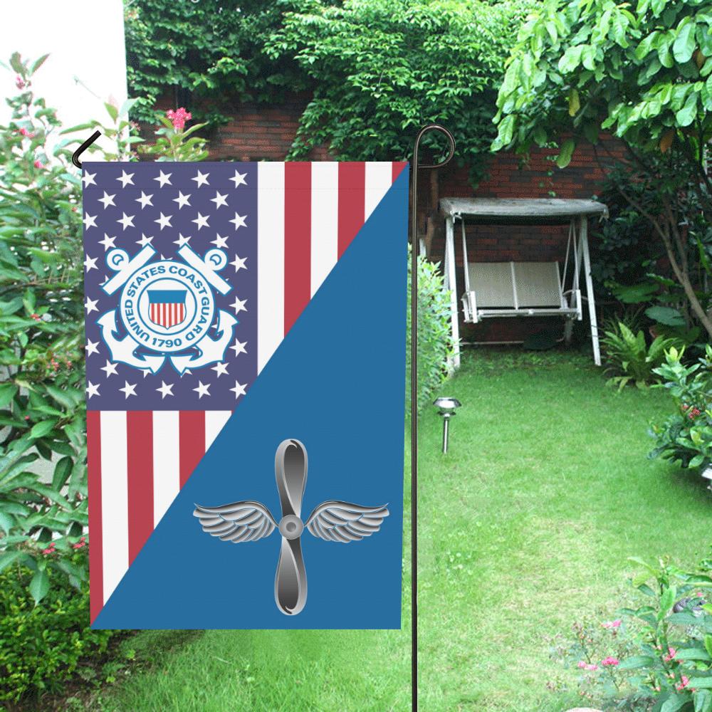 US Coast Guard Aviation Maintenance Technician AMT Garden Flag/Yard Flag 12 inches x 18 inches-GDFlag-USCG-Rate-Veterans Nation