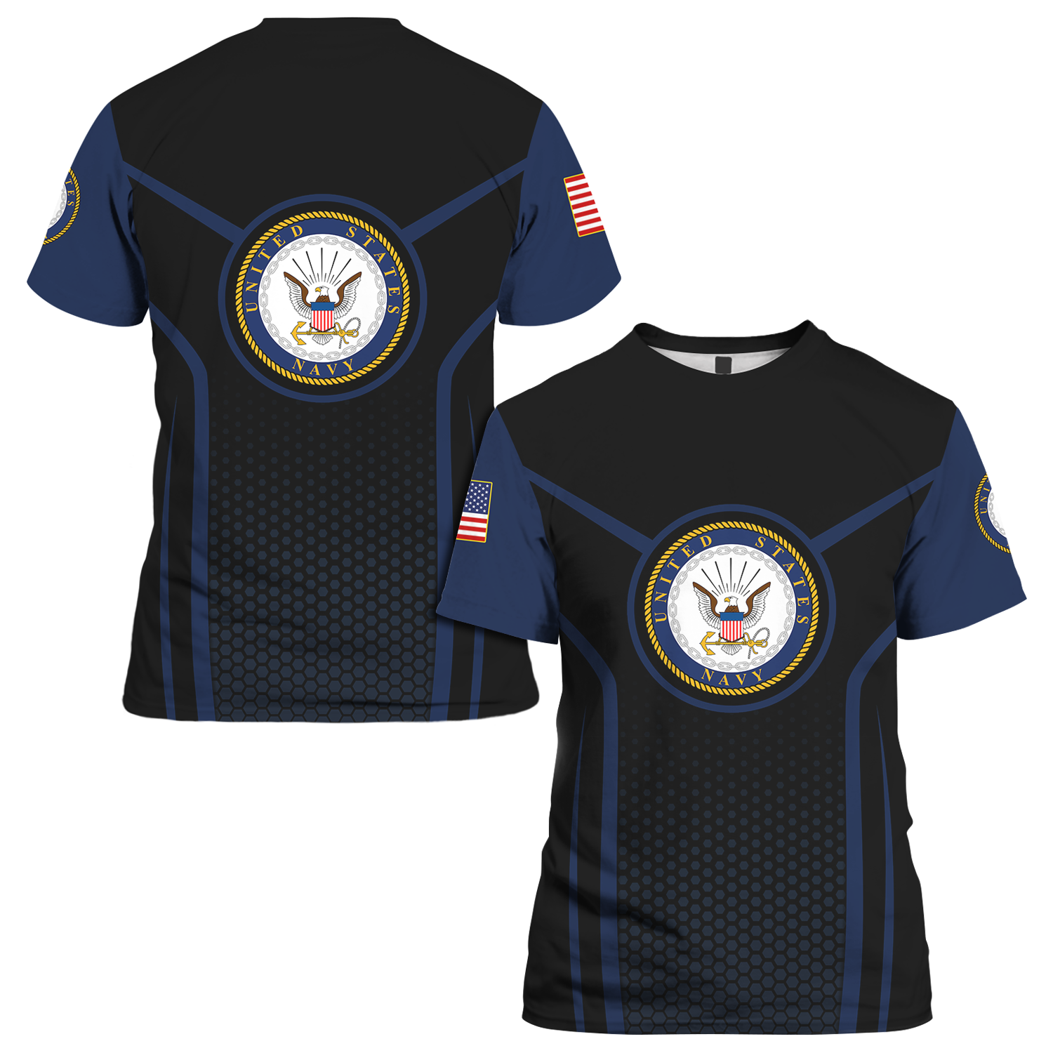 US Armed Forces Logo 3D All Over Prints Tshirt-Full Printed Apparel-Veterans Nation