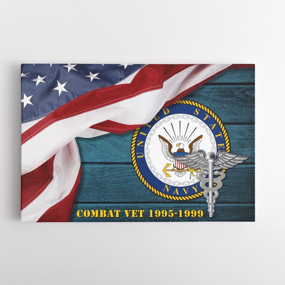 Personalized Canvas 1.5in Frame - USA Flag With Military Ranks/Insignia - Personalized Name & Ranks Wood Background-Canvas-Personalized-AllBranch-Veterans Nation