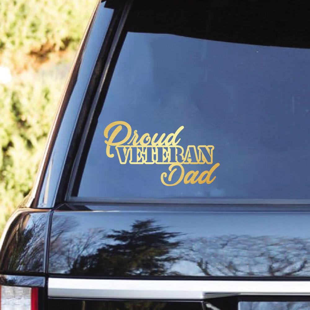 Proud Veteran Family Clear Stickers-Decal-General-Veterans Nation