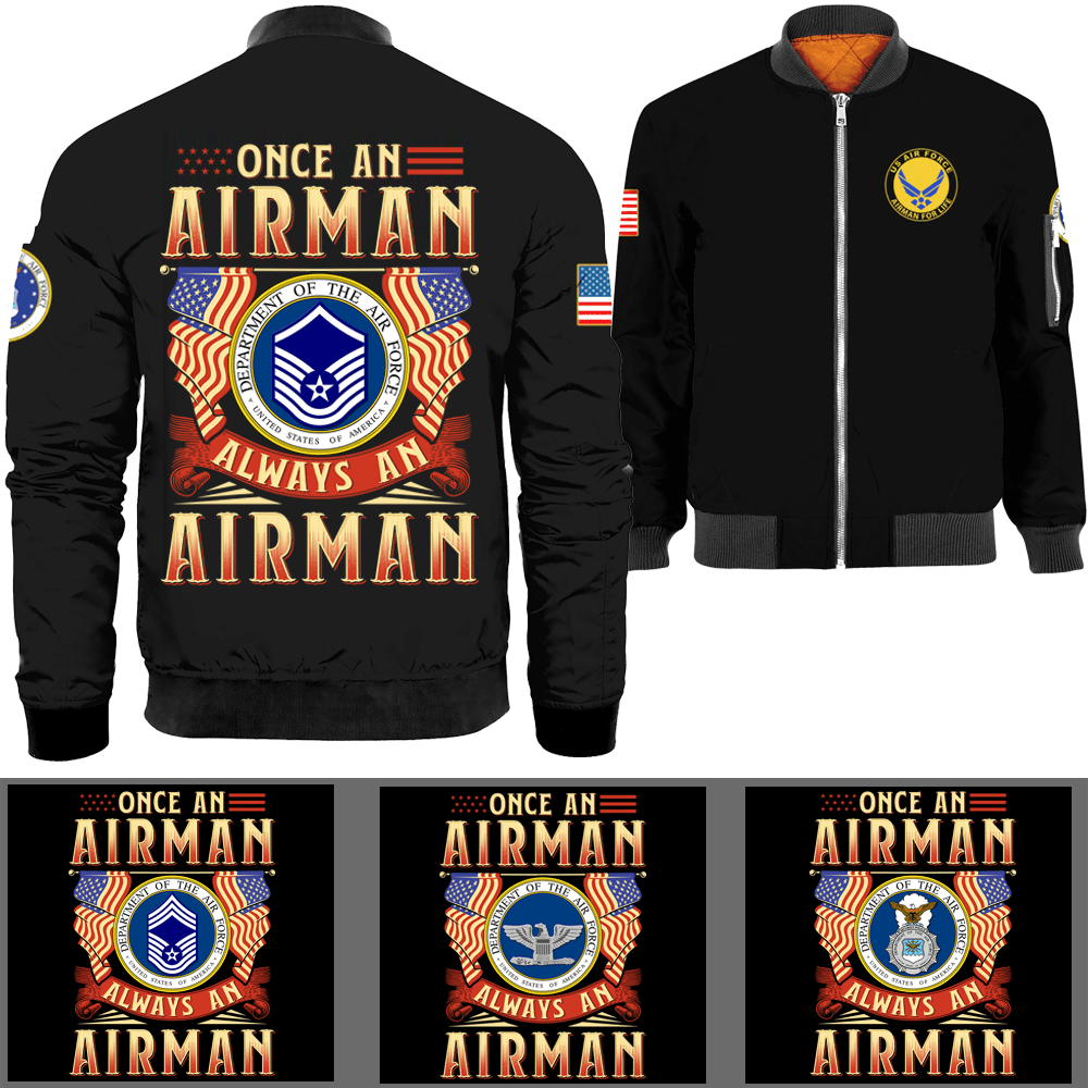 Once A Soldier Always A Soldier Bomber Jacket-Bomber-AllBranch-Veterans Nation