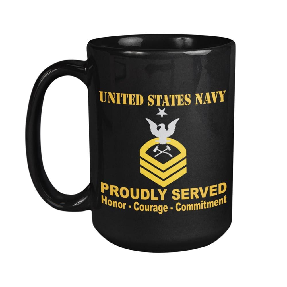 US Navy DC E-8 15 oz. Black Mug-Mug-Navy-Rating-Veterans Nation