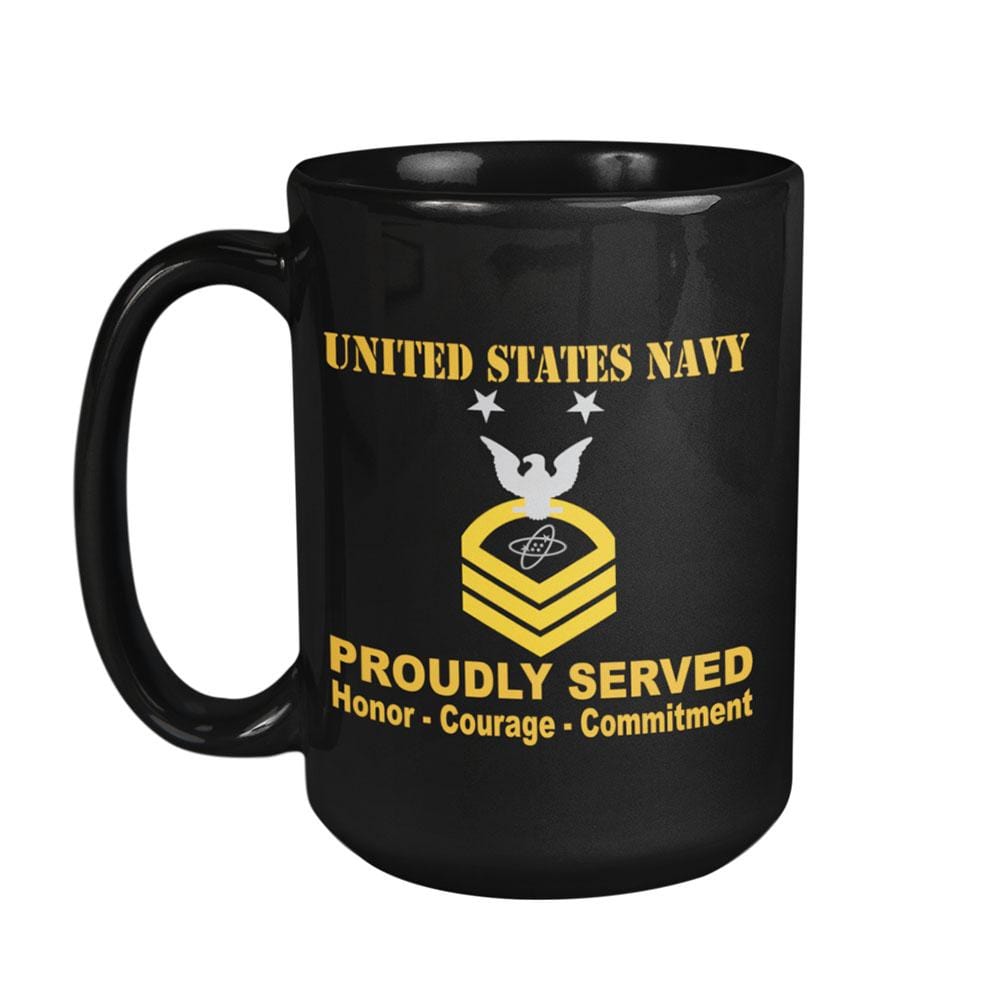 US Navy ET E-9 15 oz. Black Mug-Mug-Navy-Rating-Veterans Nation