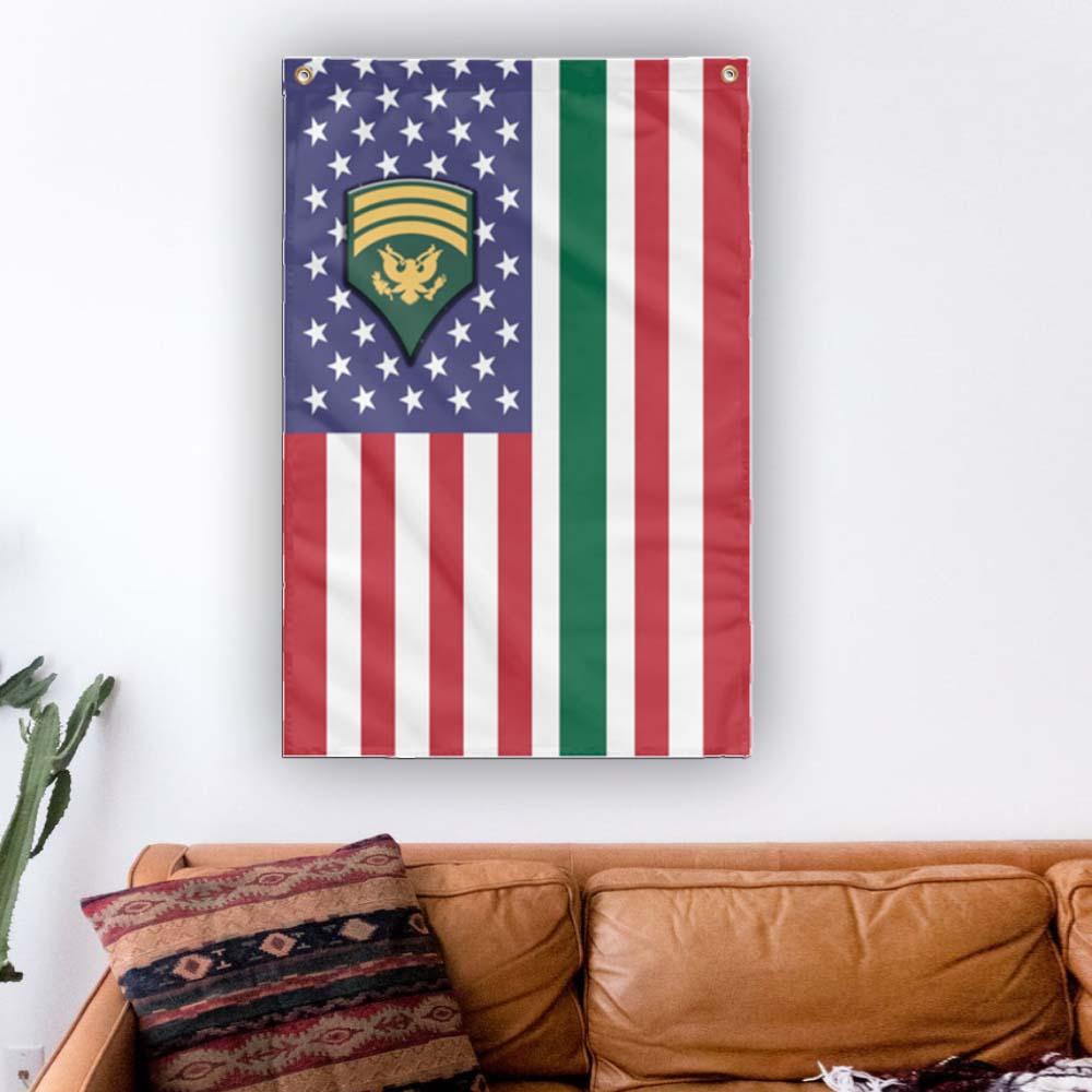 US Army E-7 SPC E7 SP7 Specialist 7 Master Specialist Wall Flag 3x5 ft Single Sided Print-WallFlag-Army-Ranks-Veterans Nation
