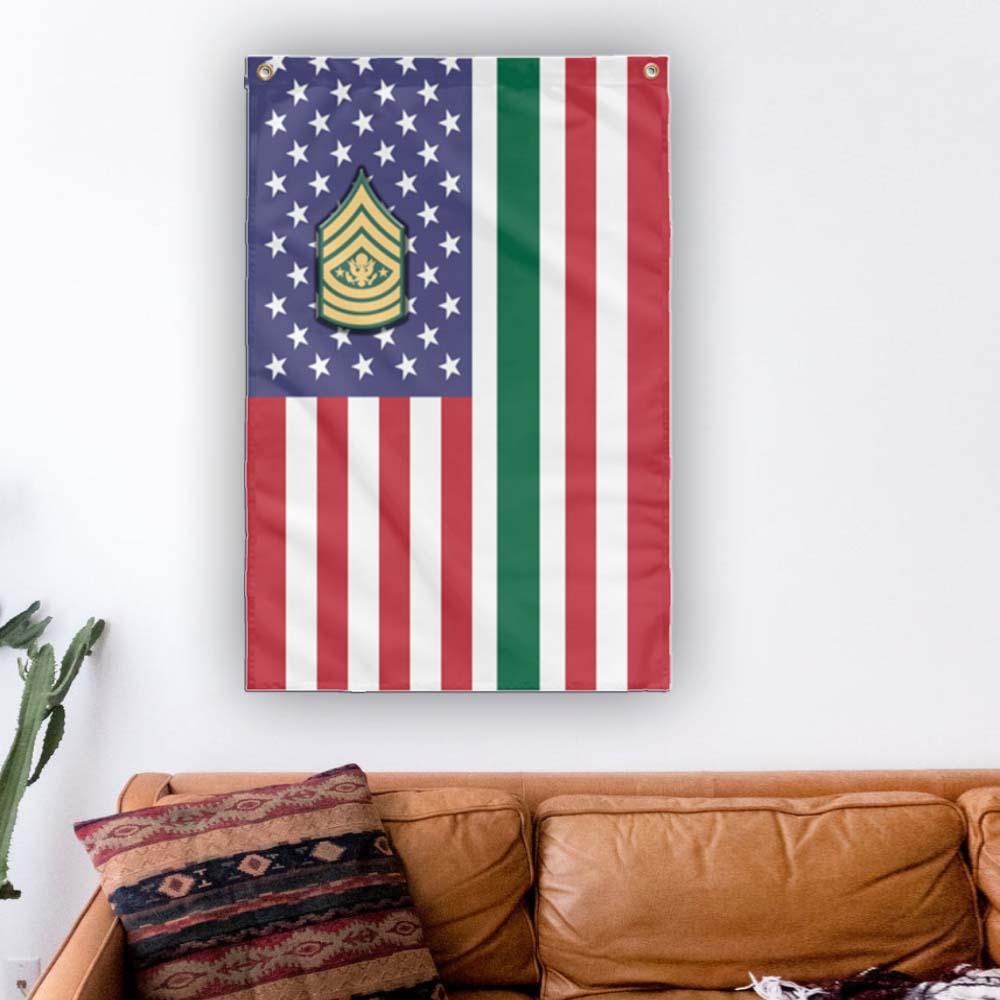 US Army E-9 Sergeant Major of the Army E9 SMA Noncommissioned Officer Wall Flag 3x5 ft Single Sided Print-WallFlag-Army-Ranks-Veterans Nation