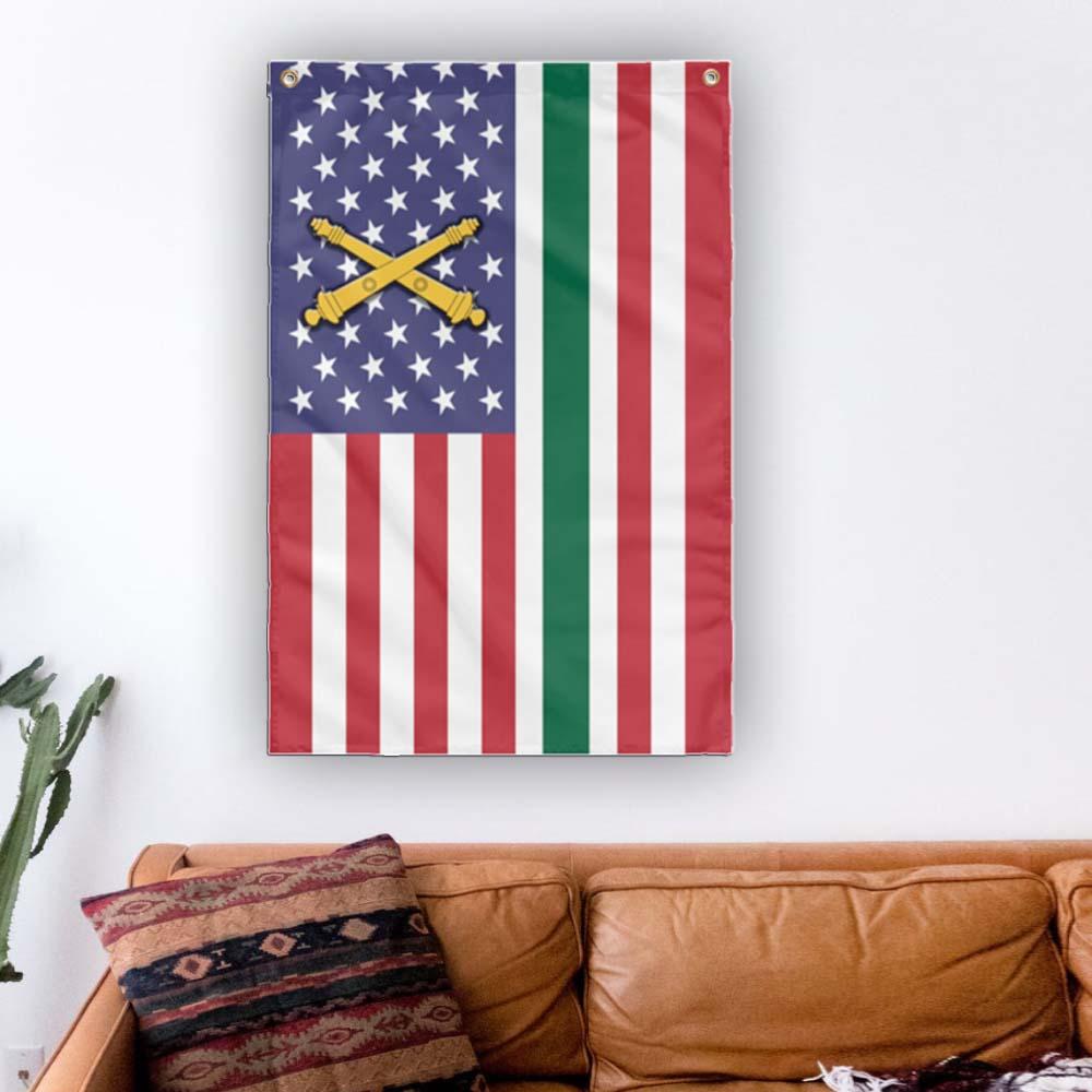 US Army Field Artillery Wall Flag 3x5 ft Single Sided Print-WallFlag-Army-Branch-Veterans Nation