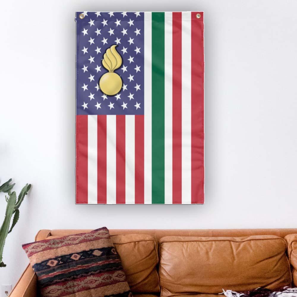 US Army Ordnance Corps Wall Flag 3x5 ft Single Sided Print-WallFlag-Army-Branch-Veterans Nation